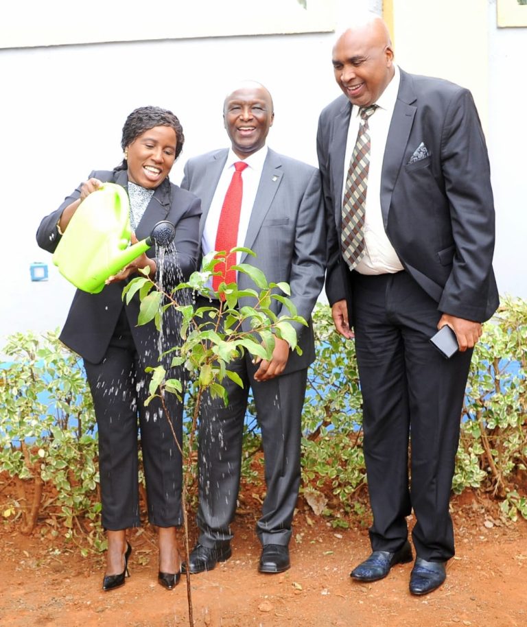 Dr Beatrice Inyangala, PS, State Department for Higher Education and Research; MKU Vice chancellor Prof Deogratius Jaganyi