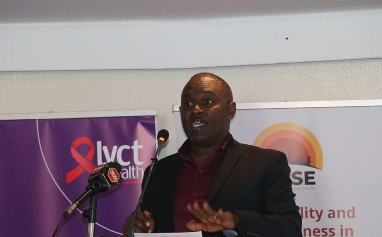 Mr. Robinson Karuga, the research Manager, issuing his remarks at the conference