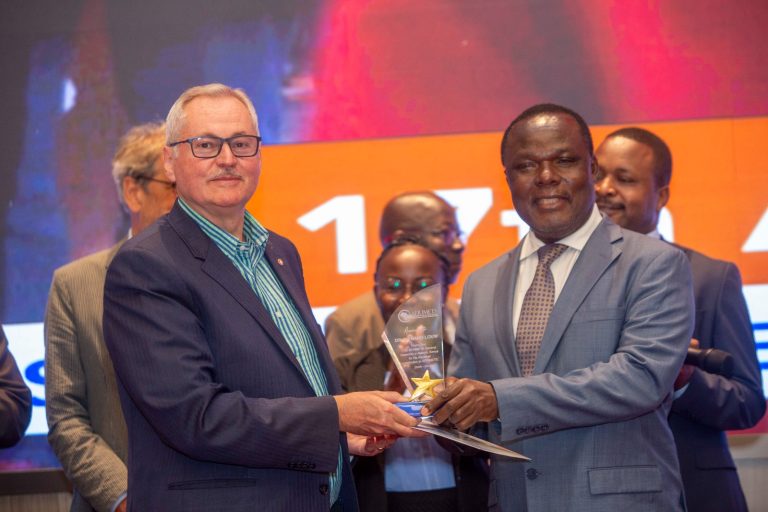 Principal Secretary, State Department for Industry at the Ministry of Investment, Trade, and Industry, Dr. Juma Mukhwana (right)