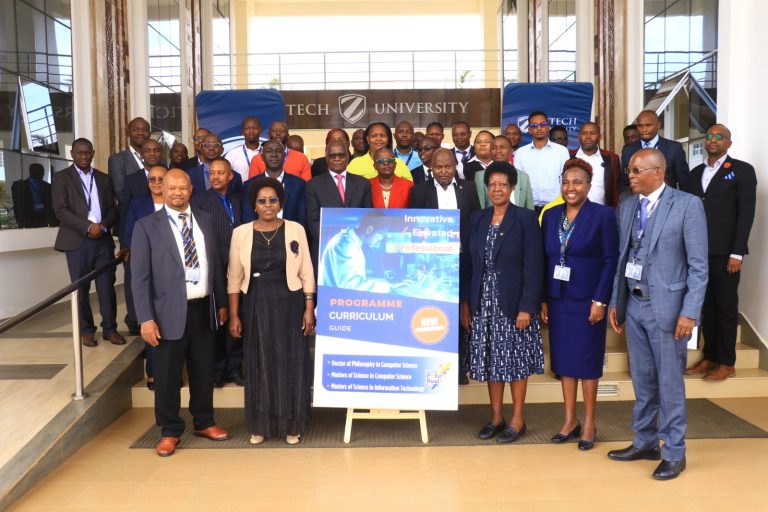Prof. Njenga Munene, Zetech University Vice Chancellor, Deputy Vice Chancellor, Prof. Alice Njuguna