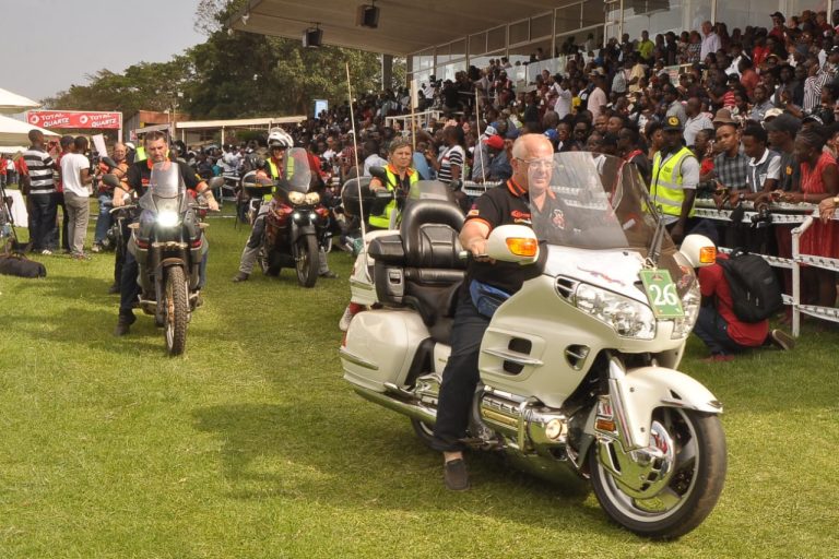 The massive bikes from Uganda during the grand parade at a previous event.