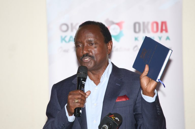 Wiper Leader Kalonzo Musyoka issues his address to the media at the Ufungamano House