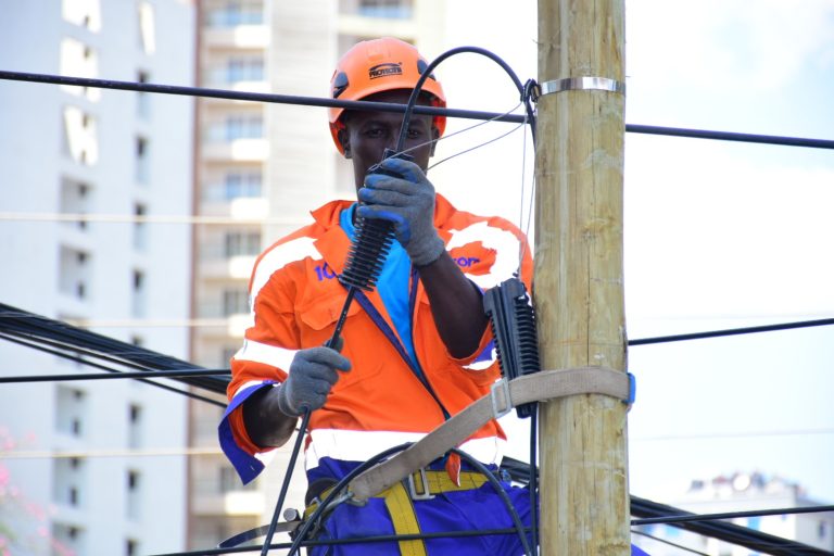 A Vilcom Networks Limited employee at work