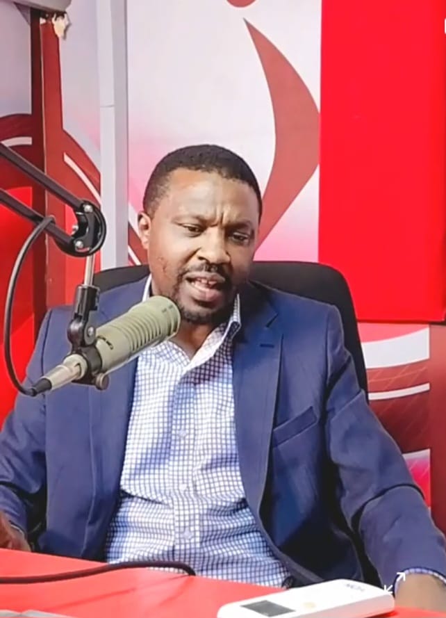 CPA Geoffrey Gitau Mwangi at Inooro FM studio on Sunday evening.