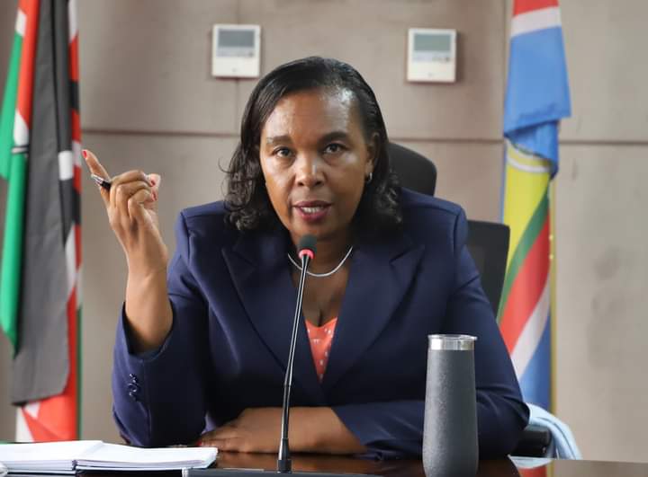 Cabinet Secretary, Ministry of Information, Communications, and the Digital Economy Dr. Margaret Ndung'u