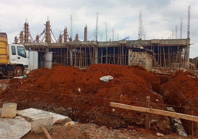 Construction of market building at Gikoe town in Mathioya is at 40 per cent complete