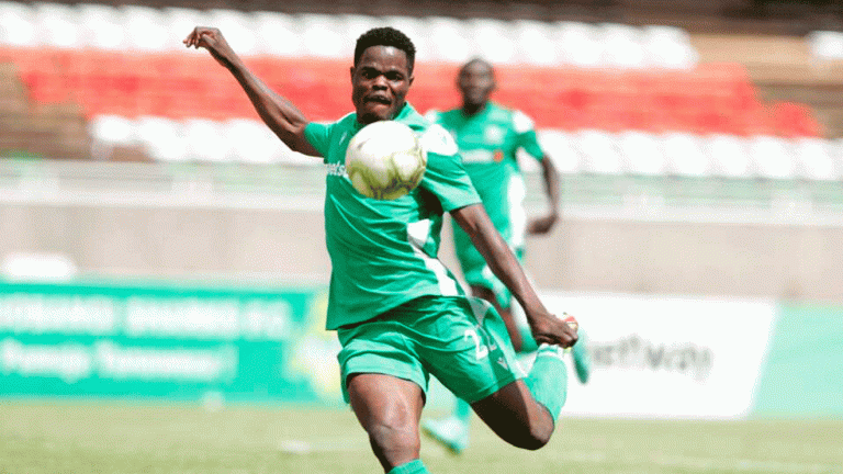 Harambee Stars striker Benson Omala