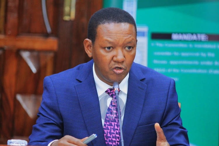 Labour and Social Protection CS Alfred Mutua.