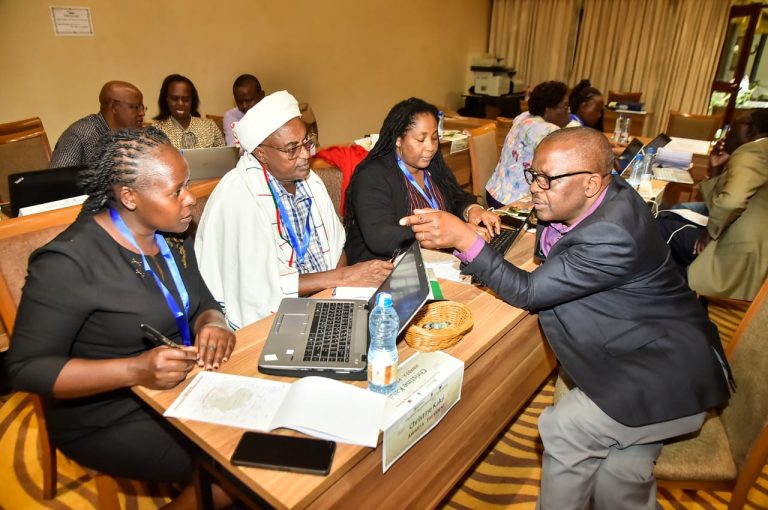 Participants brainstorm at the inaugural Kenya National Feed and Fodder Emergency Response Planning workshop in Naivasha