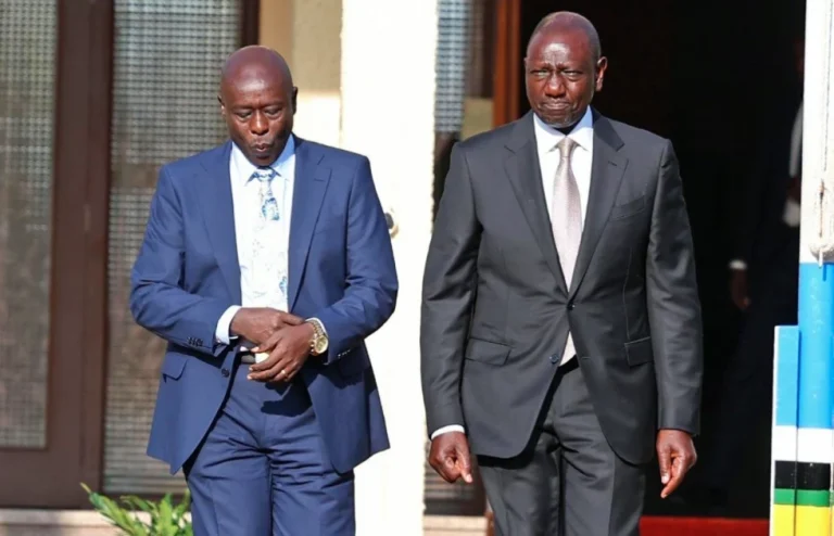 President William Ruto and his Deputy Rigathi Gachagua