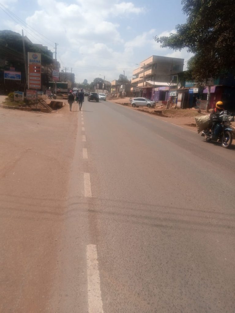 The black spot Kiambu town road where seven lives were lost through road accident in the past one month due to lack of rumble bumps