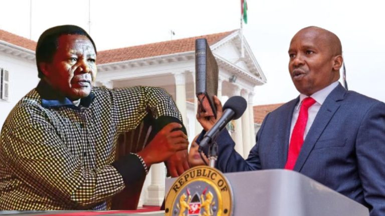 A photo montage of Dr Kinity and Professor Kindiki