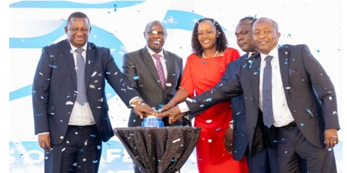 From left; Cabinet Secretary Salim Mvurya, Head of Public Service Felix Koskei, KeBS MD Esther Ngari, and her organisation chairman Anthony Munyiri (right) during the event on Saturday