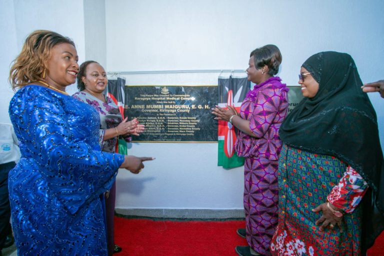 Governors Anne Waiguru-Kirinyaga, Wavinya Ndeti-Machakos, Fatuma Achani-Kwale and Gladys Wanga-Homabay,