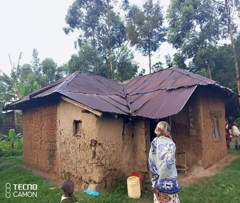Harmfull gasses emitted to the environment react with rain water to form acid rains that corrodes iron sheets and makes plants to have stunted growth.