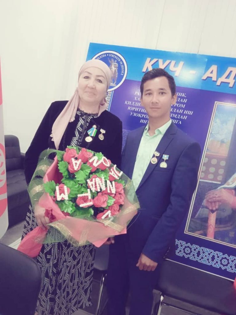Jakhongir NOMOZOV and Mother
