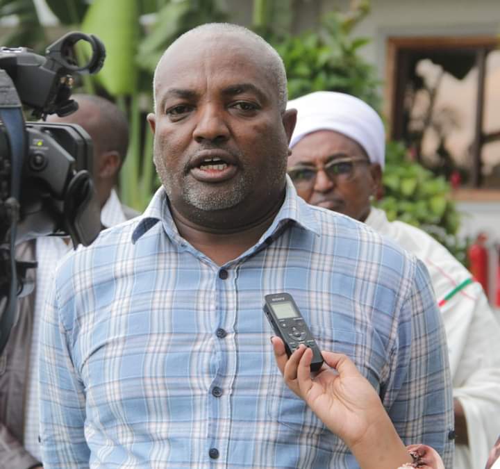 Leaders addressing the media after the meeting