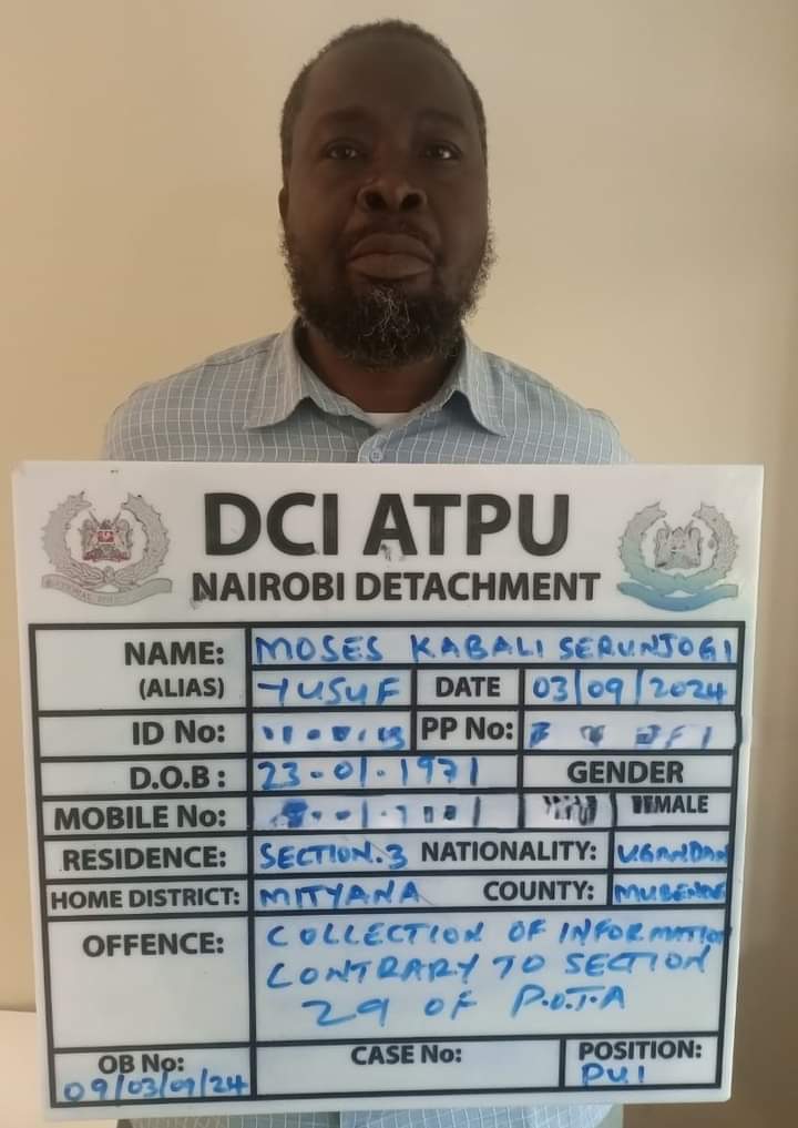 Moses Kabali, a Ugandan national