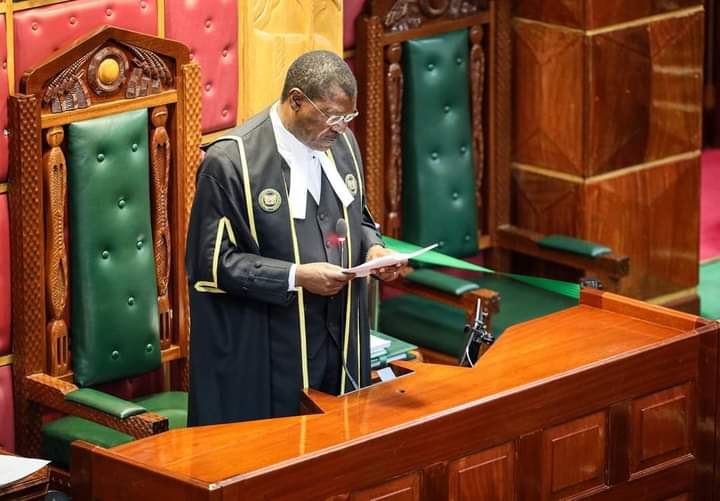 National Assembly Speaker Moses Wetang'ula during yesterday's session.