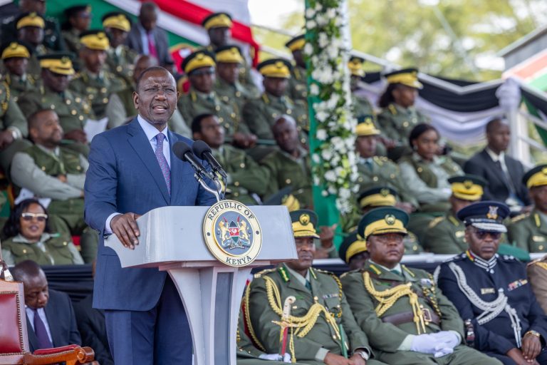 President William Ruto on Monday presided over the passing out parade for Kenya Forest Service (KFS).