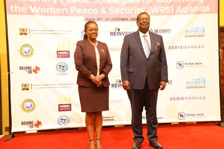 Prime Cabinet Secretary and Minister for Foreign Affairs Musalia Mudavadi with Principal Secretary