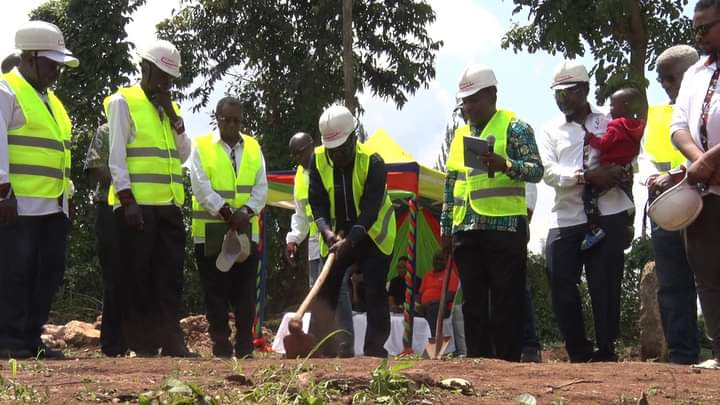 Some of the stakeholders during the ground breaking ceremony last Saturday