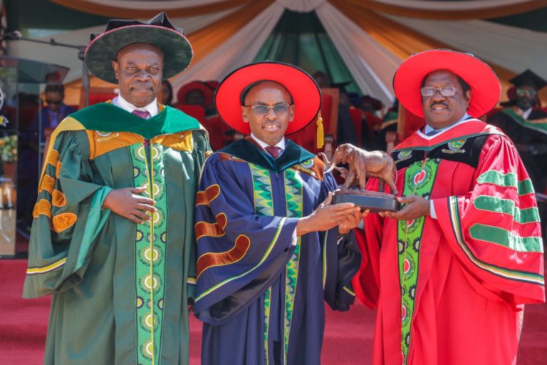 Safaricom CEO Peter Ndegwa Honored with Doctorate at Meru University Graduation