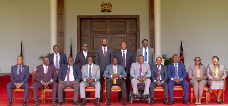 President William Ruto meeting with Nairobi Governor Johnson Sakaja, Nairobi Members of Parliament and Nairobi Rivers Commission, led by Chairperson Bishop Margaret Wanjiru, State House Nairobi