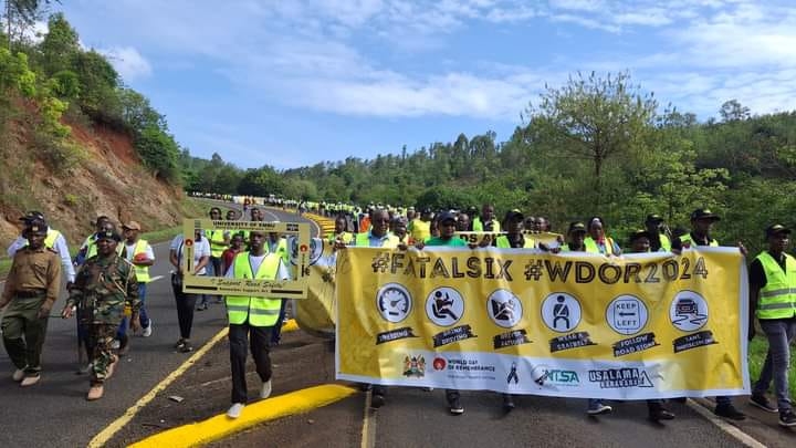 Stakeholders during the procession