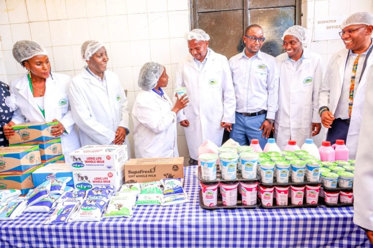 DP Prof Kithure Kindiki with leaders at Limuru Dairy in Kiambu County.