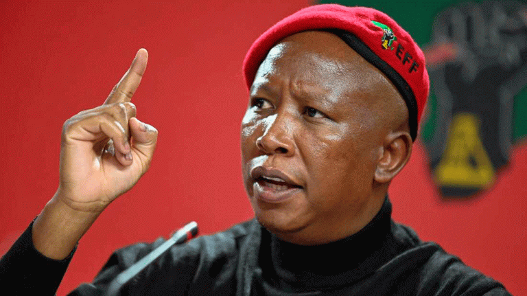 Economic Freedom Fighters (EFF) Leader Julius Malema
