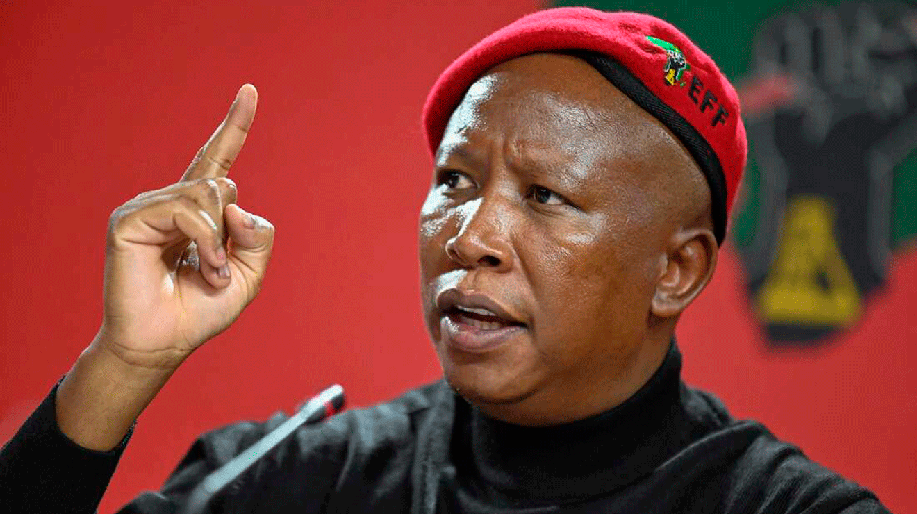 Economic Freedom Fighters (EFF) Leader Julius Malema