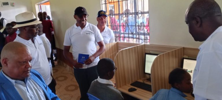 Imenti development Forum Patron Mugambi Imanyara (left with white cap)