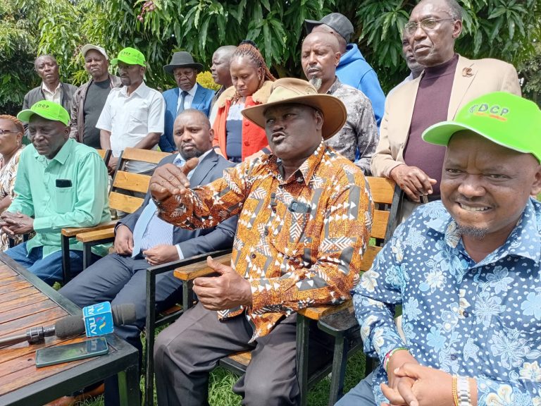 Sitted from left; Wanyaga Gathaka, Davidson Warutere