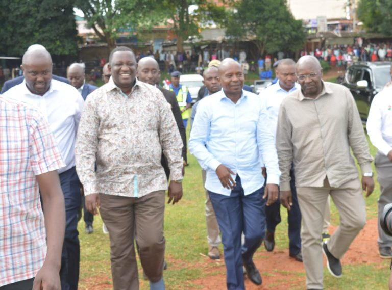 Energy PS Alex Wachira, Sports CS Salim Mvurya, Deputy President Kithure Kindiki and Othaya MP Wambugu Wainaina