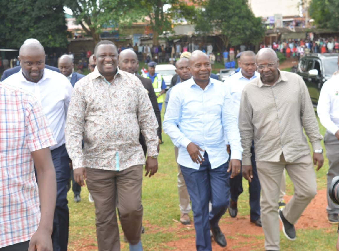 Energy PS Alex Wachira, Sports CS Salim Mvurya, Deputy President Kithure Kindiki and Othaya MP Wambugu Wainaina