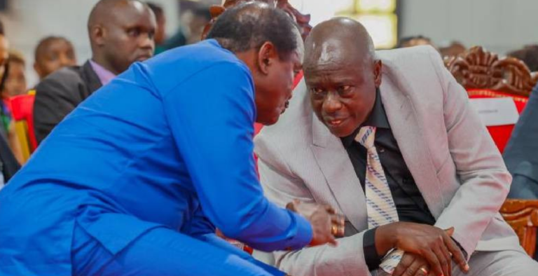 Former Deputy President Rigathi Gachagua, and Wiper Party leader Kalonzo Musyoka