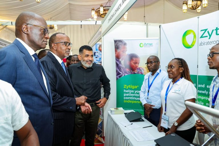 From left; Director of Medical Services Dr Patrick Amoth, Cabinet Secretary for Health Adan Duale