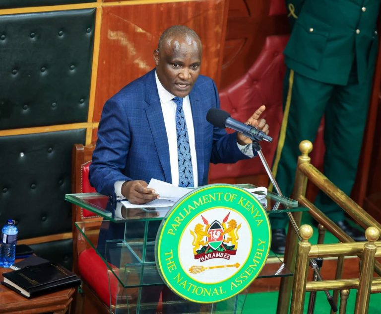 Treasury Cabinet Secretary John Mbadi during a past appearance in the National Assembly chambers.