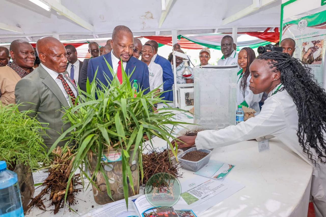 Cabinet Secretary for Agriculture and Livestock Development Mutahi Kagwe with chairman