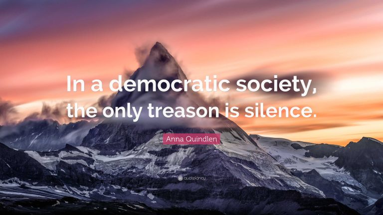 Silence Is The New Treason