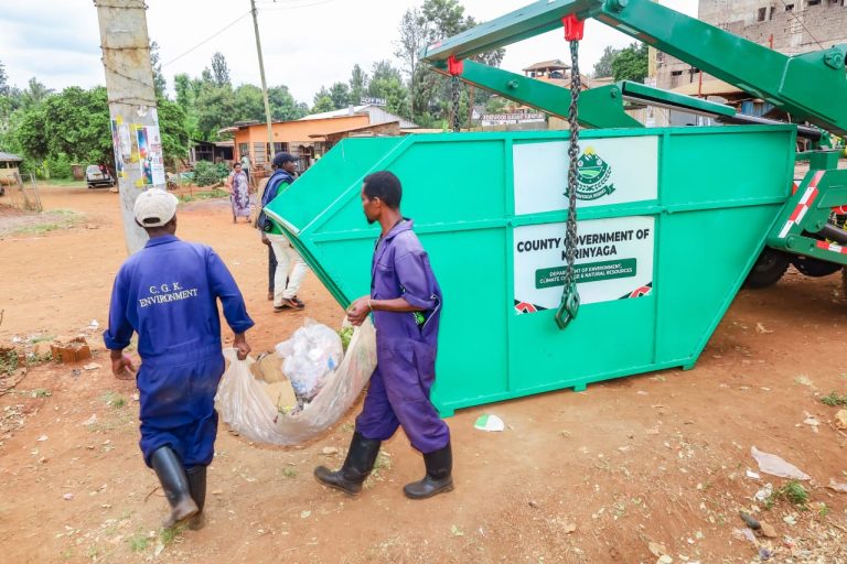 Waiguru Boost Waste Management In Town With 26 Garbage Skips And Trucks (2)