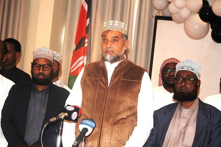 Abdul Mashar representing the Islam community issuing his address to the media