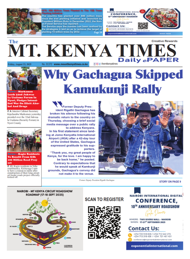 August 22, 2025 Mt Kenya Times ePAPER_001
