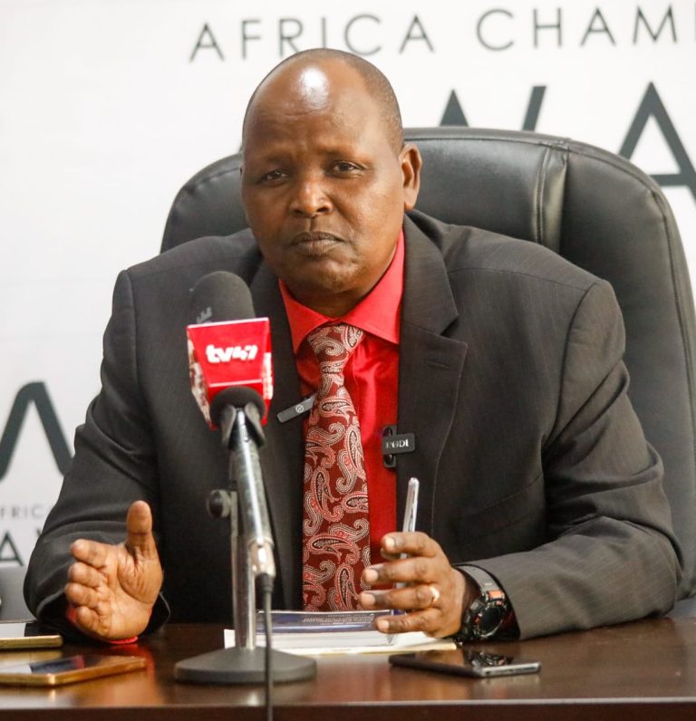 Chief Conservator of Forests Mr. Alex Lemarkoko issuing his address