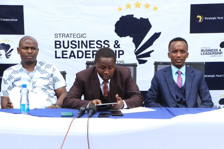 Middle,Strategic Nest Corporation CEO Samuel Njari during a press briefing