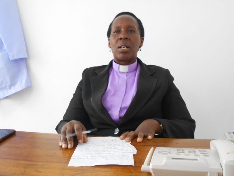 Pastor Zipporah Njoroge at her office in Limuru