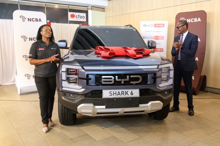 BYD by Loxea Managing Director Jeniffer Kinyoe with Lennox Mugambi NCBA Group Director, Asset Finance and Business Solutions.