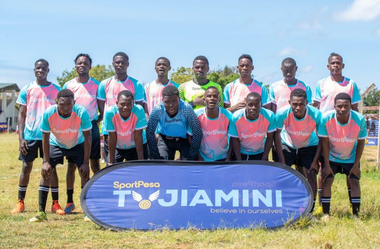 Finalist Majestic FC(In Pink) battle Migundini FC in their last match in Ukundani, Diani last weekend.