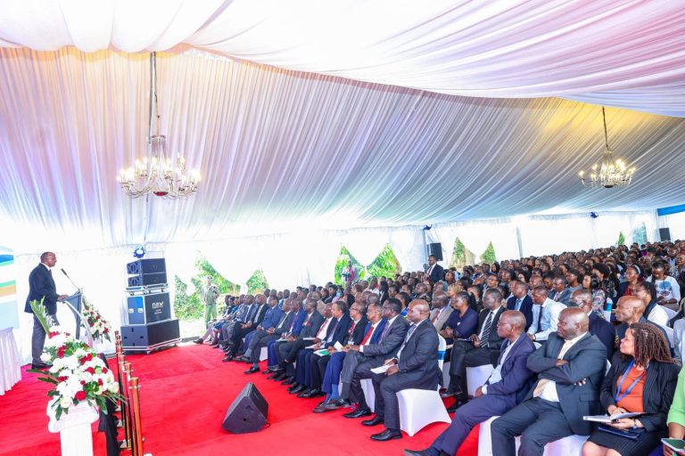 Health CS Adan Duale addressing the meeting yesterday.